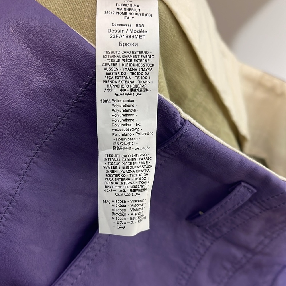 Beatrice B‎ Violet Wax Coated Pant - Picture 11 of 11